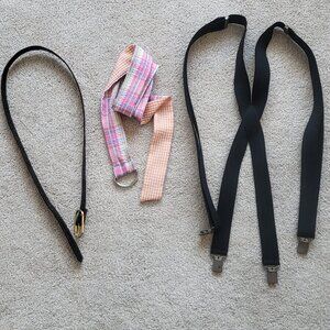 Belts & Suspenders Lot of 3 Various